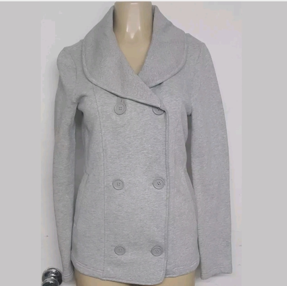The NORTH FACE Gray Double Breasted Button Front